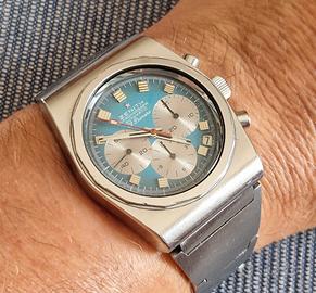 EL PRIMERO LOBSTER A782 azzurro Tiffany anni 70