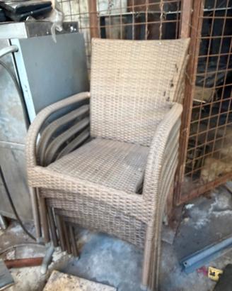 Sedie in rattan professionali interno o esterno