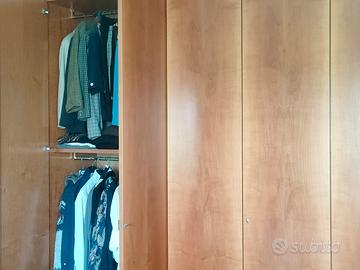 armadio 6 ante noce nazionale biondo