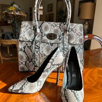 Set borsa+scarpe pelle Brand Primadonna nuove