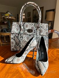 Set borsa+scarpe pelle Brand Primadonna nuove