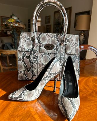 Set borsa+scarpe pelle Brand Primadonna nuove
