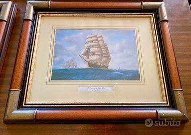 Antiche stampe inglesi di navi