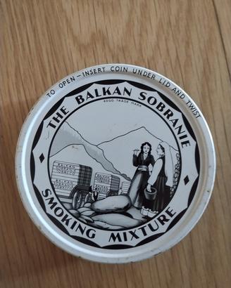 Scatola in Latta Vintage Tabacco per Pipa