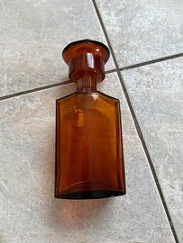 Bottiglia antica da farmacia in vetro vintage
