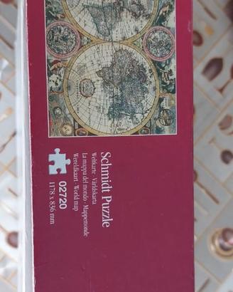 Puzzle Schmidt 3000 pezzi – Mappa antica del mondo
