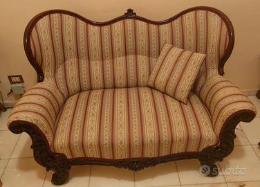 Divano 2 posti  Luigi Filippo Danese metà 800