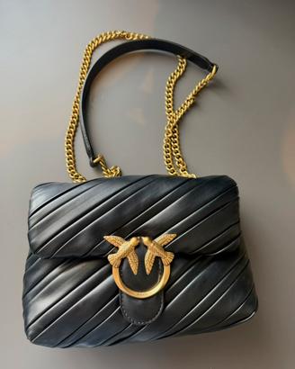Borsa Pinko Love Bag Puff Oblique Nera