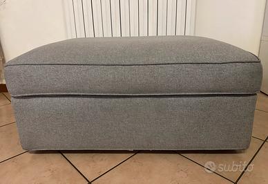 pouf contenitore grigio