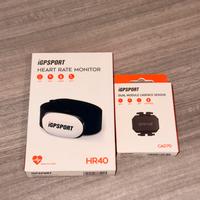 iGP heart rate monitor HR40,cadence sensor CAD70