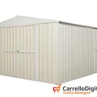 Box prefabbricato in acciaio 360x430cm avorio