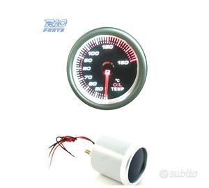 TERMOMETRO TEMPERATURA OLIO SFONDO NERO ILLUMINATO