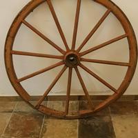ruota del carro legno e ferro 
