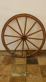 ruota del carro legno e ferro 