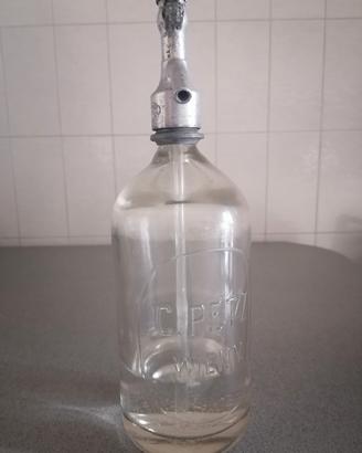 sifone seltz soda vintage vetro 1928 C Petz Vienna