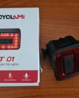 luci led bici- fanale posteriore bici con radar