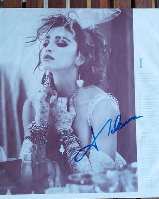 MADONNA LIKE A VIRGIN LP FIRMATO  CON CERTIFICATO 