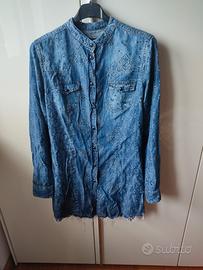 camicia lunga jeans