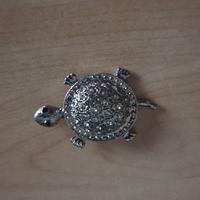 Miniatura soprammobile tartaruga in metallo