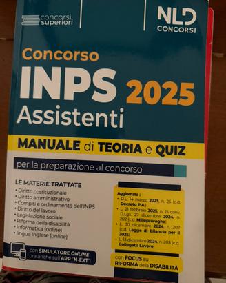 Manuale concorso inps ultima edizione