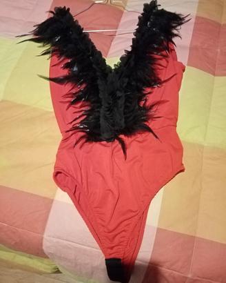 body con piume