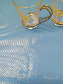 8 bicchierini vintage (anni 70)da caffè freddo