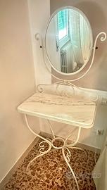 Consolle vintage in ferro battuto