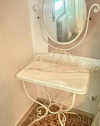 Consolle vintage in ferro battuto