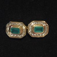 Orecchini in oro 18 kt con Tormalina e Zaffiri