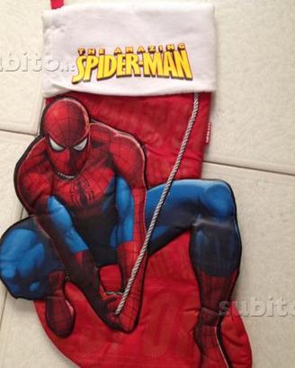 Calza befana Epifania nuova vuota SPIDERMAN
