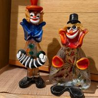 Pagliacci in vetro anni 60/70