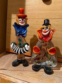 Pagliacci in vetro anni 60/70