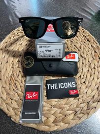 Occhiale da sole Ray Ban Wayfarer Black