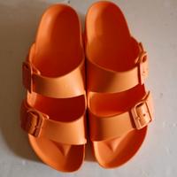 sandali arancio Birkenstock 