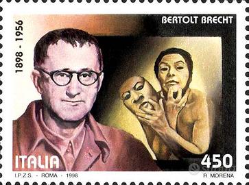 Francobollo Bertolt Brecht 450 lire