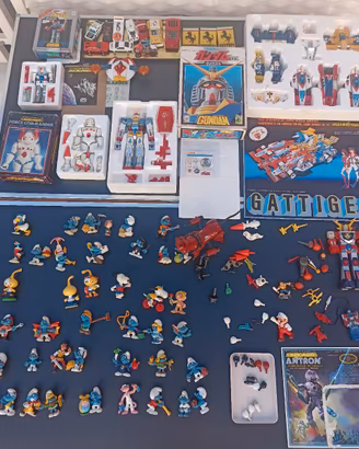 Robot vintage Gattiger Gundam Micronauti  puffi 80