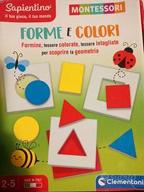 giochi bambini Domino animali, forme e colori 