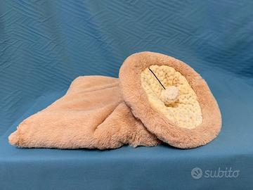 Cuccia a sacco reversibile rosa/panna
