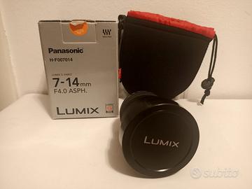 Obiettivo zoom Panasonic Lumix 7-14 F4