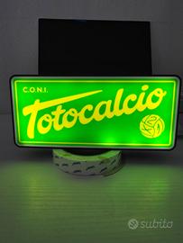 lightbox Totocalcio, stampata in 3D