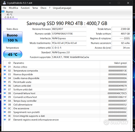 SSD Samsung 990 PRO 4TB NVMe PCle 4.0 34 ore