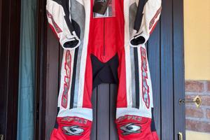Tuta Spyke in pelle da s-motard