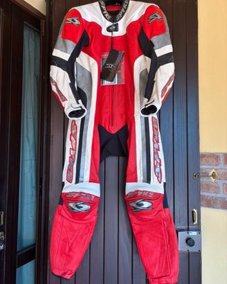 Tuta Spyke in pelle da s-motard
