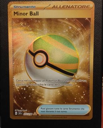 carta pokemon gold minor ball