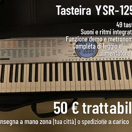 TASTIERA YAMAHA-PSR125 con custodia