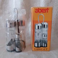 Set Olio, Aceto, Spargisale, Pepe in Acciaio Inox