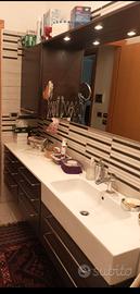 PARETE BAGNO ATTREZZATA IN WENGE'