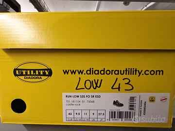 scarpe antinfortunistiche Diadora 43