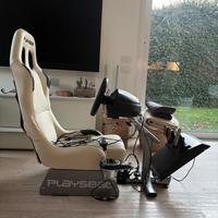 Playseat + Volante e pedali Thrustmaster + Cambio