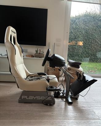 Playseat + Volante e pedali Thrustmaster + Cambio